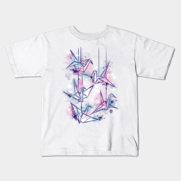 Colorfull origami dream Kids T-Shirt by Daisyart_lab